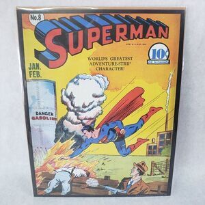SUPERMAN #8 1941 Vintage DC Comics Series 11"X14" Poster Print